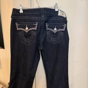 True Religion Dark Blue Boot Cut Jeans